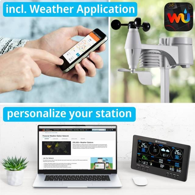 Bresser WIFI ClearView Weather Center with 7-in-1 Sensor