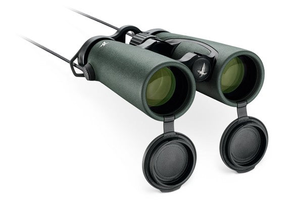 Swarovski 10x42 Field Pro EL Swarovision binoculars - Product Photo 7 - Front view with caps on display
