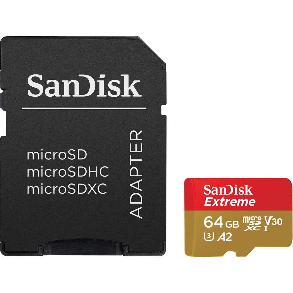 Product Image of SanDisk Extreme 160MBs microSDXC Memory Card 170MBps - 64GB