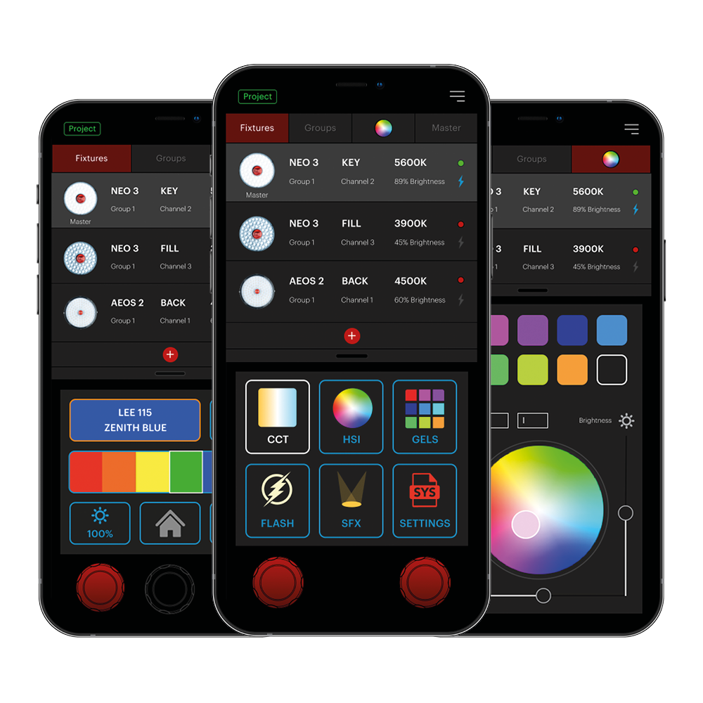 AEOS II Colour Profiles from the App