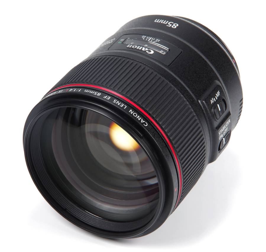 Canon EF 85mm F1.4L IS USM Lens - Product Photo 6 - Front view with emphasis on the glass