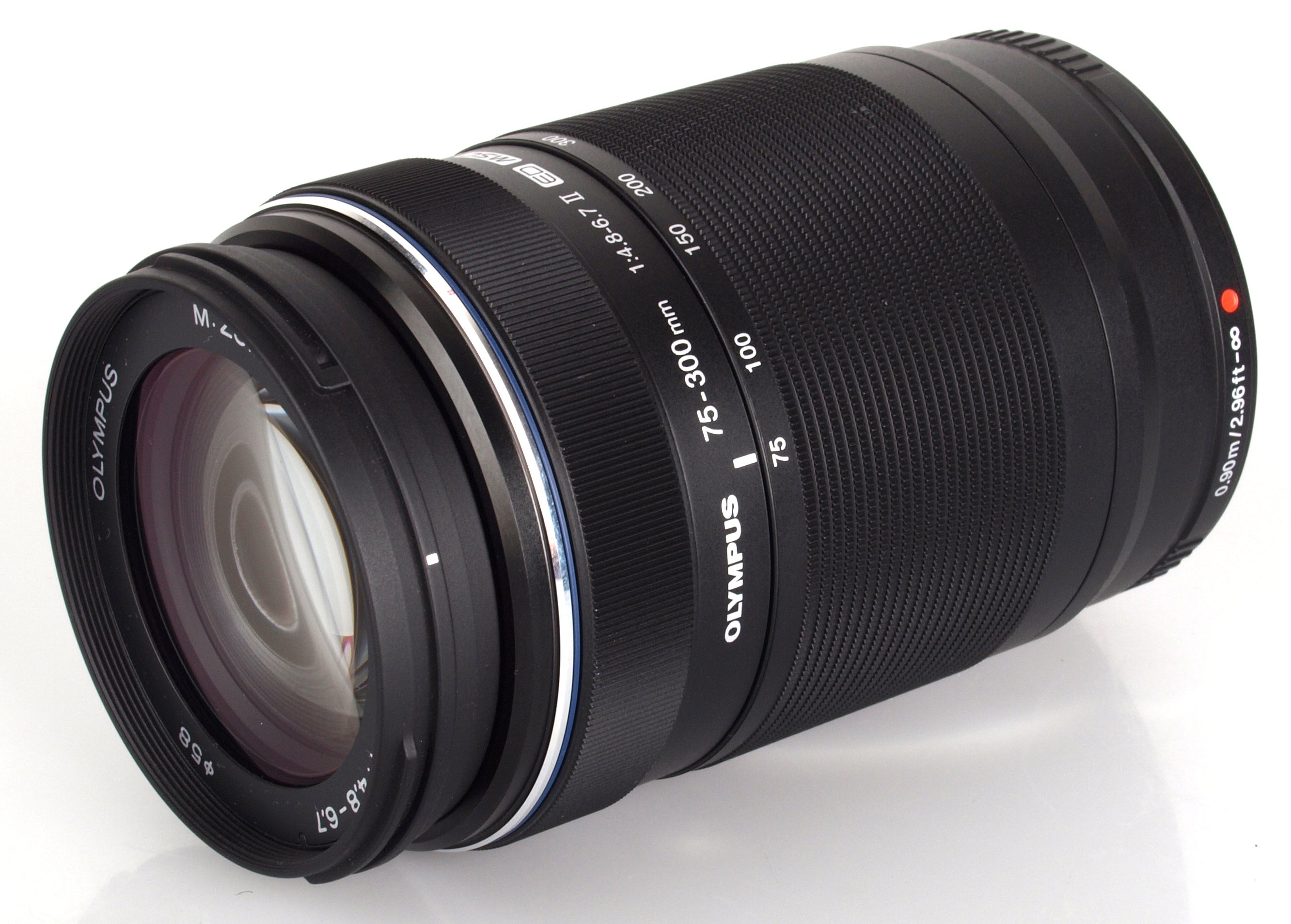 Olympus 75-300mm f4.8-6.7 II Lens - Black MFT Lens