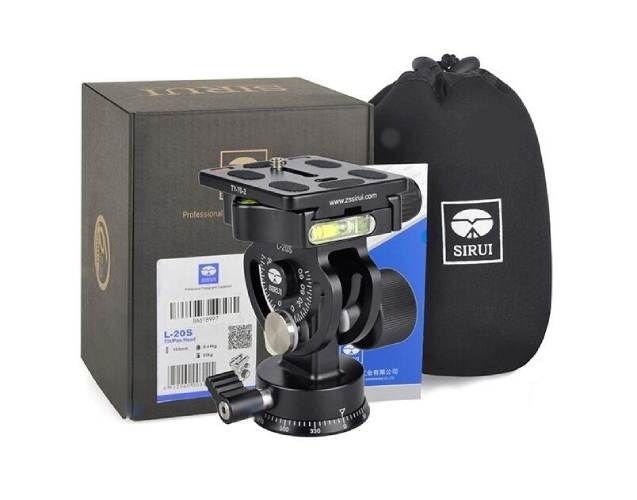 Sirui L-20 S Panorama Tilt Tripod Head with Quick Release Plate Arca-type