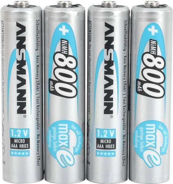 Product Image of Ansmann Pre-Charged Rechargeable AAA Battery 800 mAh [1 x 4 Pack]