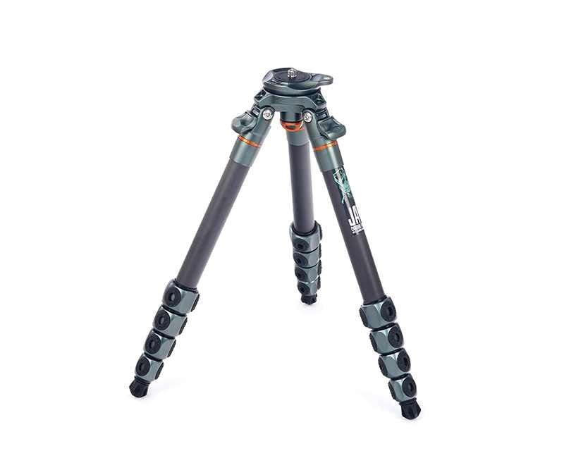 Product Image of 3 Legged Thing Legends Jay Carbon Fibre Travel Levelling Base Tripod with AirHed Cine and Standard Video Plate