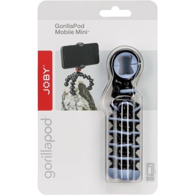 Joby GorillaPod Mobile Mini, Flexible Mini Tripod for Smartphones - Black and Blue