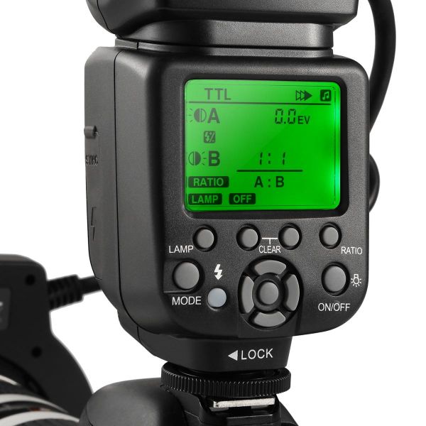 K&F Concept KF150 TTL Macro Ring Flash for Canon EOS Rebel GN14 for dental macro photography