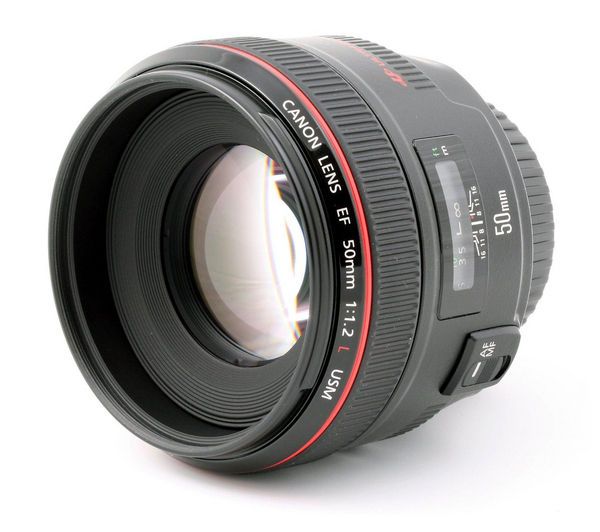 Canon EF 50mm f1.2 L USM Lens - Product Photo 2 - Front View - Glass & Lens Details