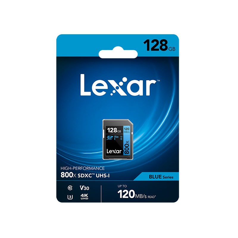 Product Image of Lexar 128Gb SD Memory Card 800X V10 UHS-I