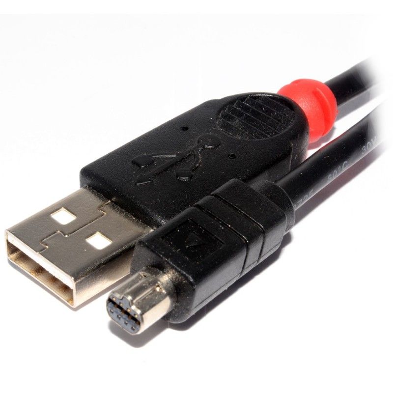 Product Image of Lindy Mini USB Camera Cable Oval with Bump For HP & Nikon Digital Cameras 2m