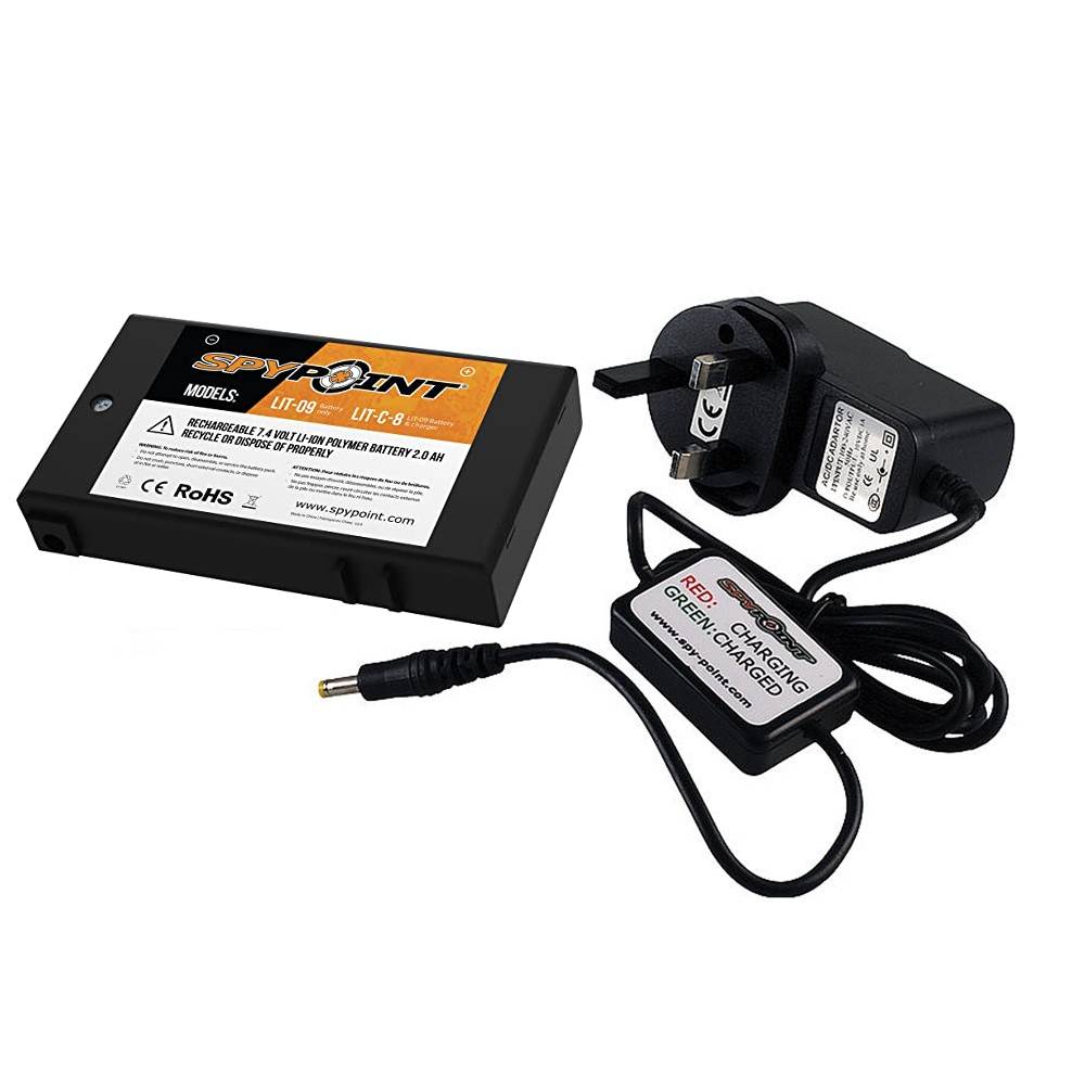 Spypoint 2000mAh Lithium Battery Pack and Charger