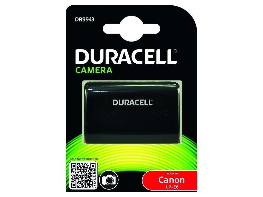 Product Image of Duracell Replacement Digital Camera Battery for Canon LP-E6 Battery (EOS R,R6, R5, R7, 5DIV, 5D III, 5D II, 6D, 6DII, 7D, 7D II, 90D & More)