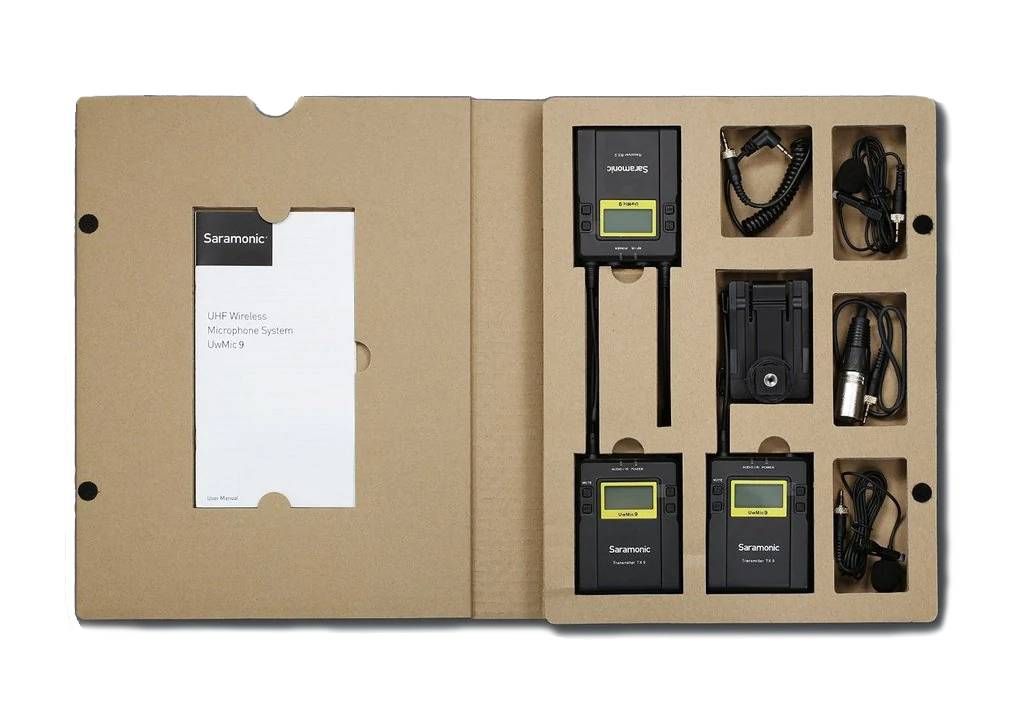 Saramonic UwMic9 Wireless Receiver and Twin Transmitter Kit