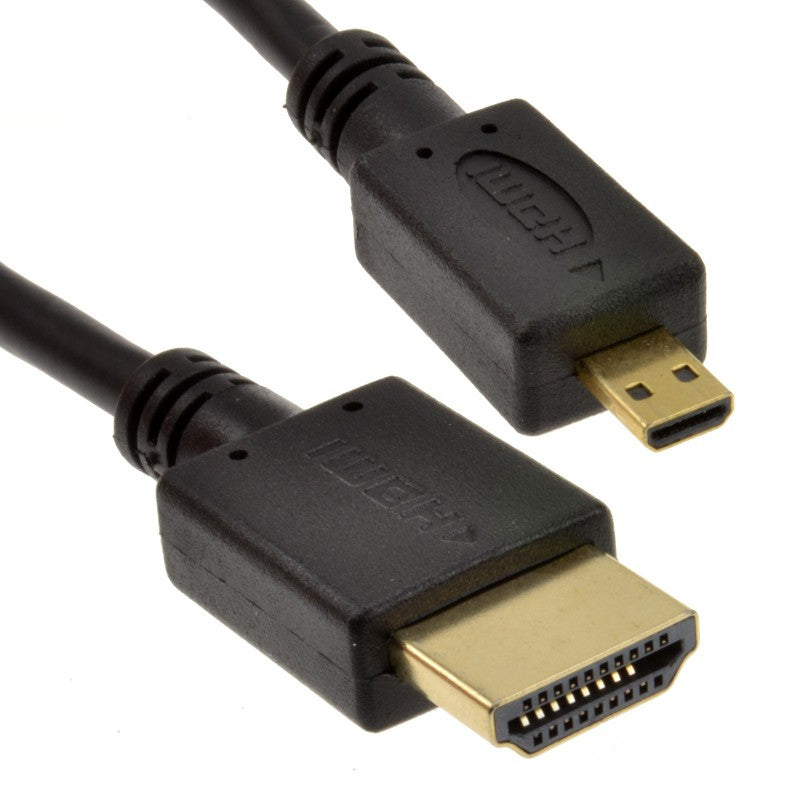Product Image of Micro D HDMI High Speed Cable to HDMI for Tablets & Cameras 1080P 0.5m