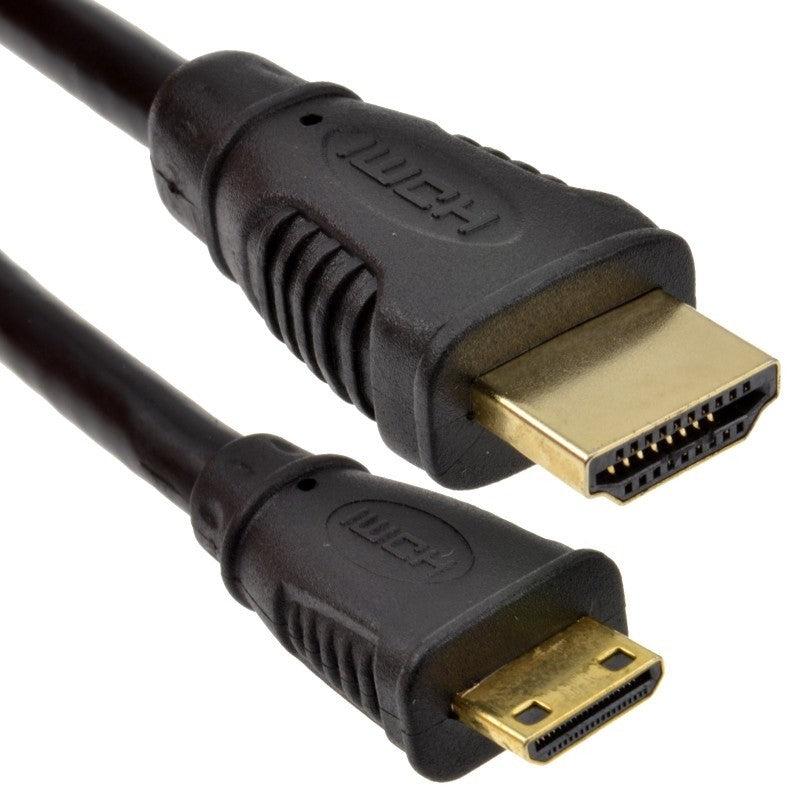Product Image of Mini HDMI Type C Male Plug to HDMI Male Cable Lead GOLD 1m