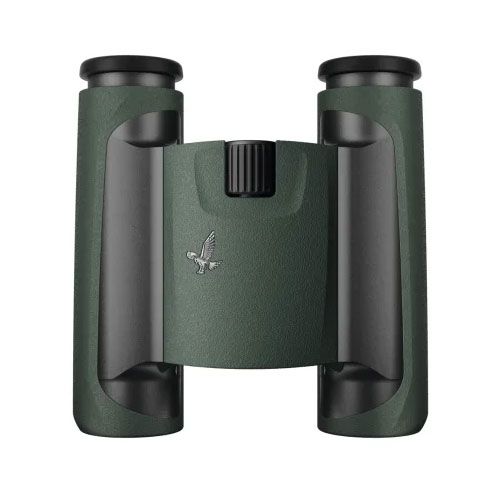 Swarovski CL 10x25 Pocket Binoculars Green with Mountain Accessory Pack - Product Photo 3 - Top down view of the binoculars