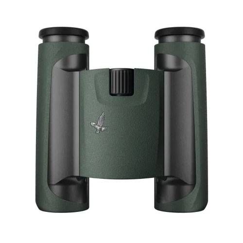 Swarovski CL 8x25 Pocket Binoculars Green with Mountain Accessory Pack - Product Photo 5 - Top down view of the product with logo visible