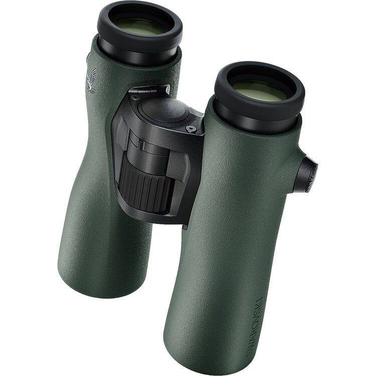 Swarovski NL Pure 8x42 Binoculars - Green - Product Photo 2 - Rear side view of the binoculars with the eye piece and focus dial visible