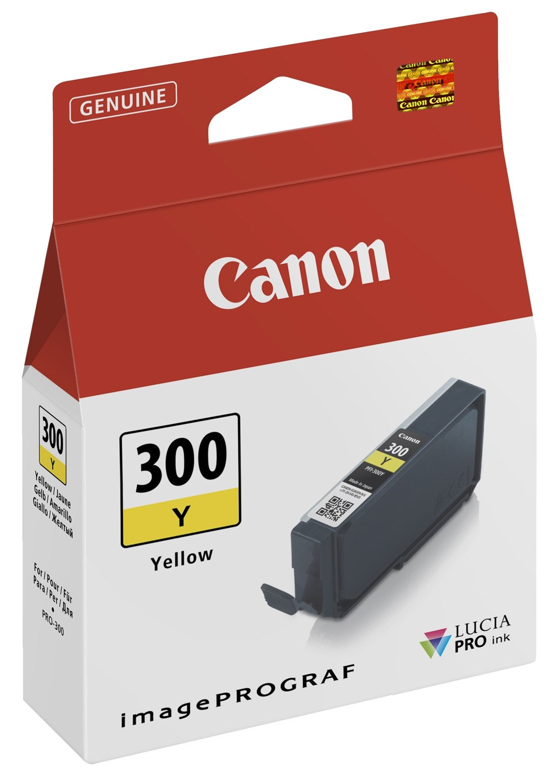 Product Image of Canon PFI-300 Ink Cartridge - Yellow - Inkjet - 530 Pages
