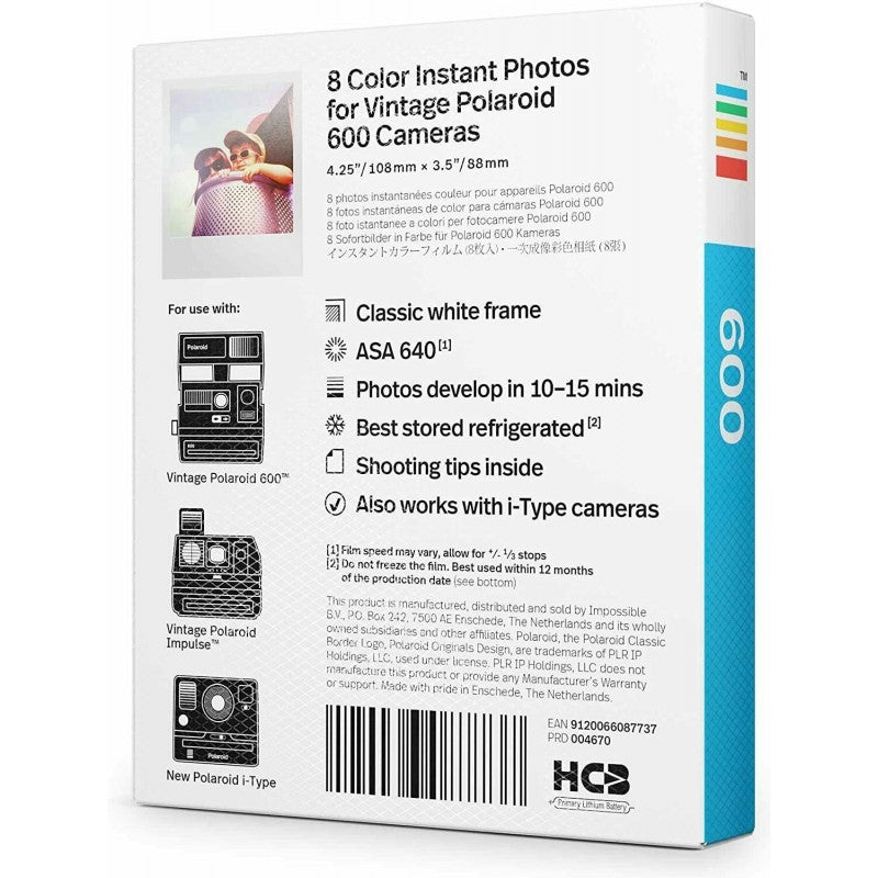 Instant Film Cartridge Polaroid 600 Film Pack Polaroid Colour Film