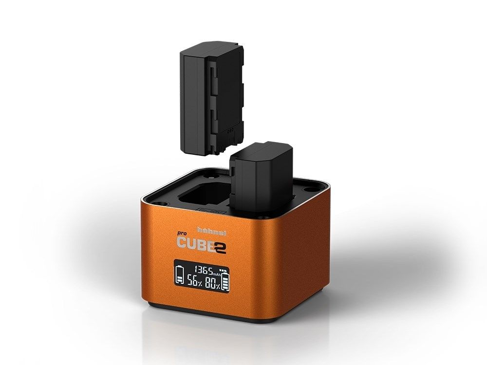 Hahnel ProCube 2 Twin Charger for Sony NP-BX1, NP-FW50, and NP-FZ100 batteries
