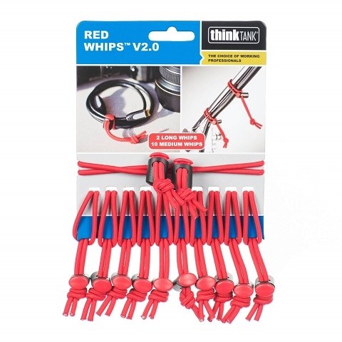 Product Image of Think Tank Red Whips Elastic Bungee Cable Ties V2.0