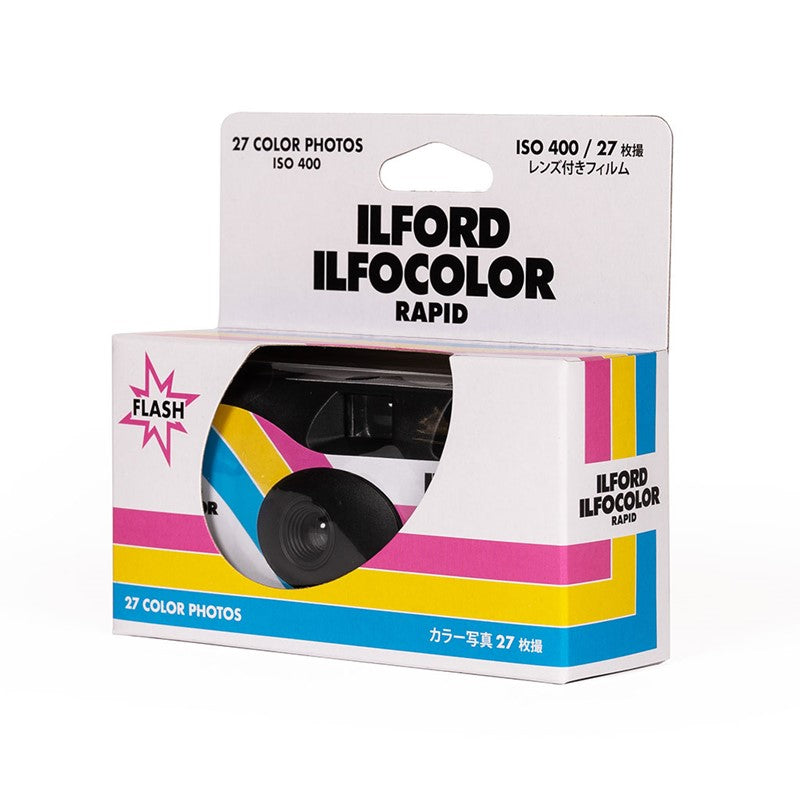 Ilford Ilfocolor Rapid retro white Film Camera 27 Exposures