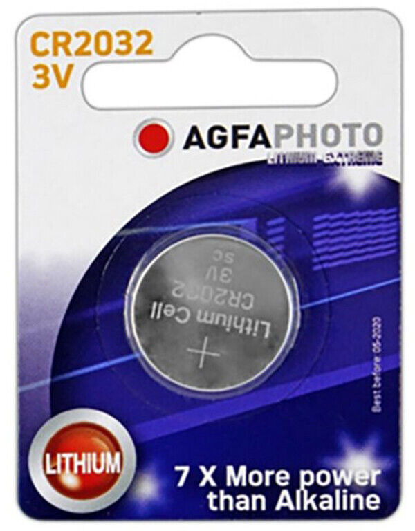AgfaPhoto 70116 CR 2032 Lithium Button Cell Battery