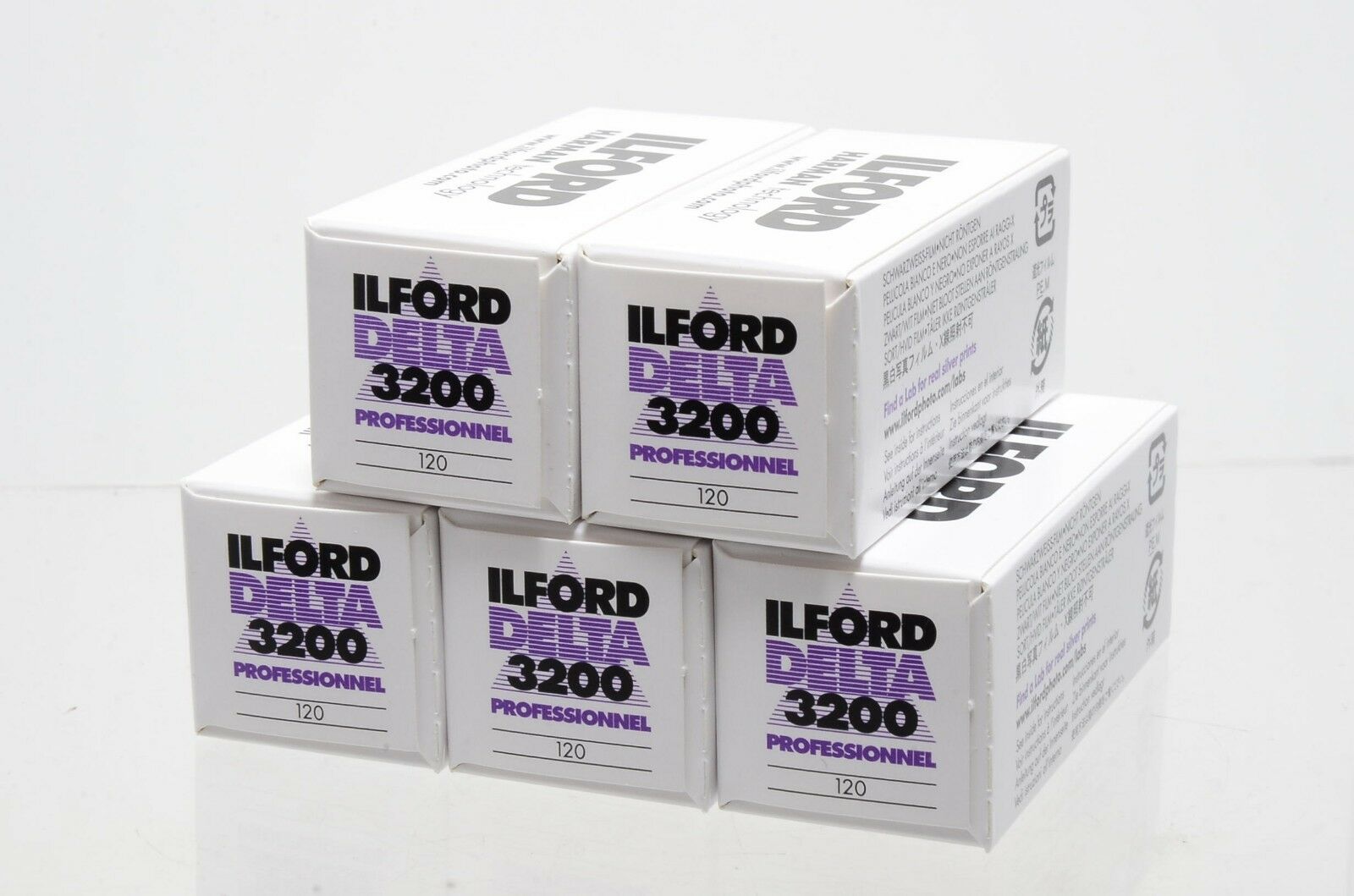 Ilford Delta Pro 3200 ASA Medium Format 120 Roll Film Black and White Print Film