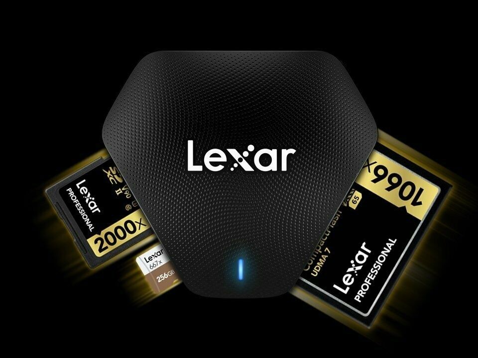 Lexar Professional USB 3.1 Multi Card 3 in 1 Type C card reader LRW500URB