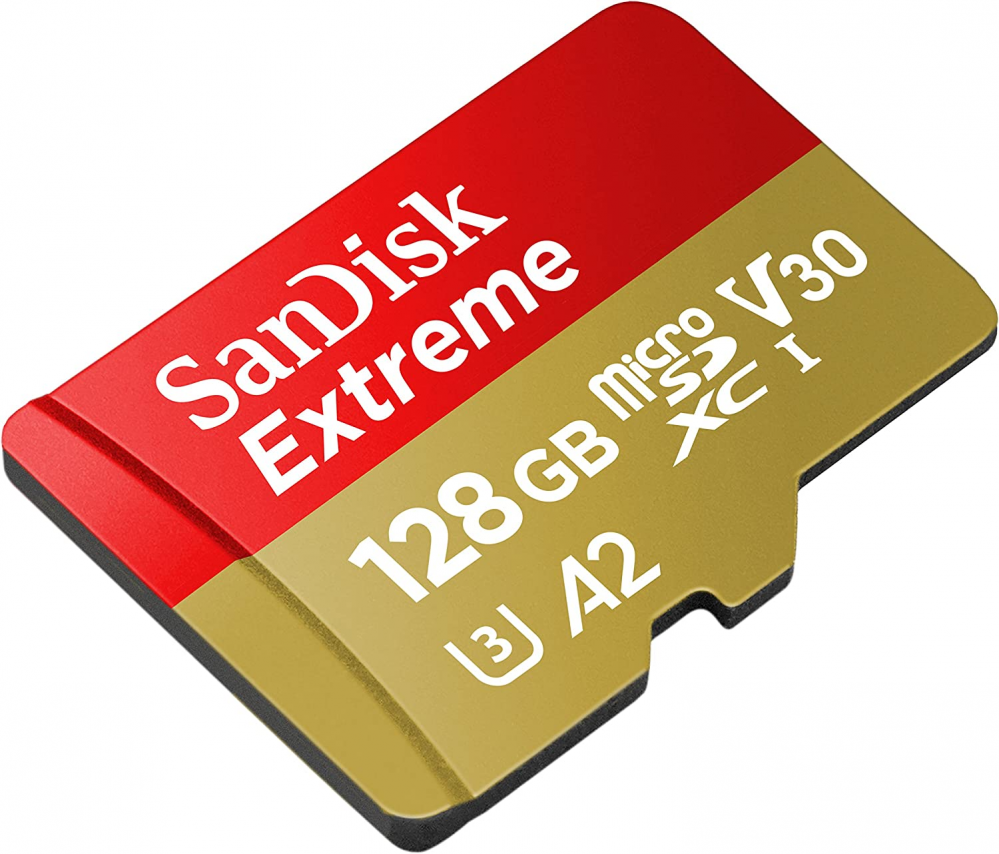 SanDisk Extreme 160MBs microSDXC Memory Card 170MBps - 128GB
