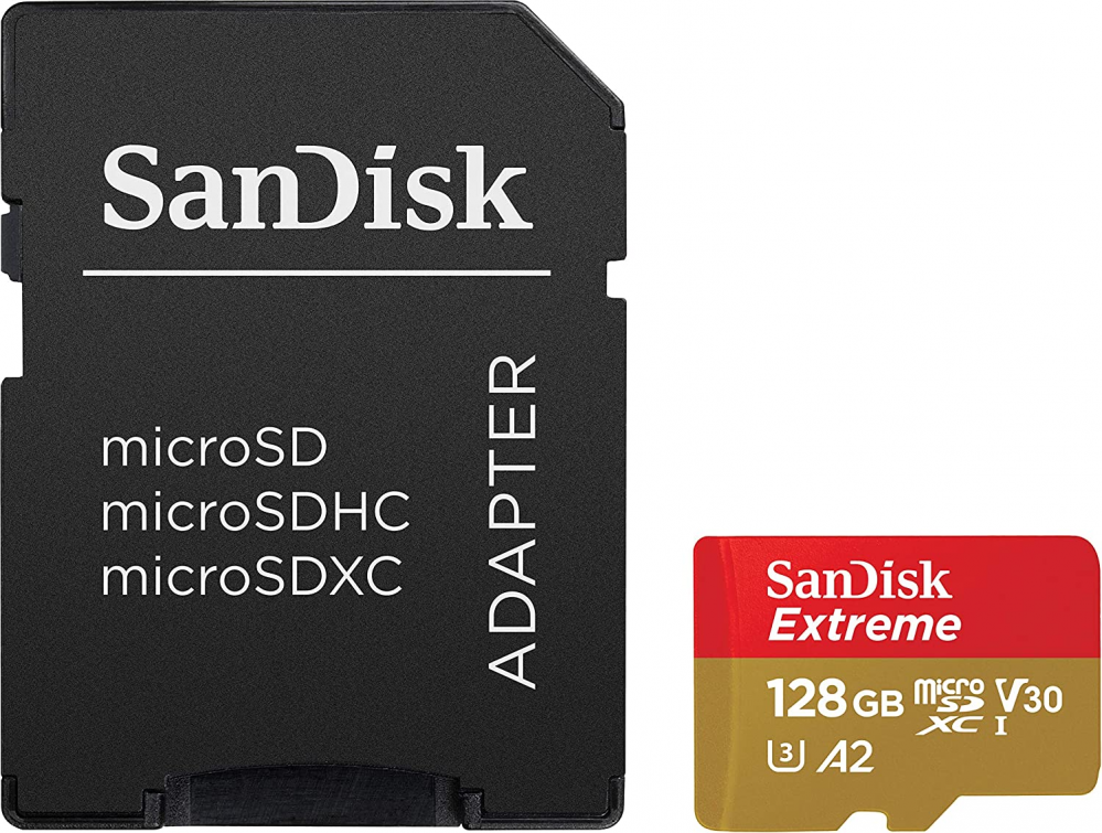 Product Image of SanDisk Extreme 160MBs microSDXC Memory Card 170MBps - 128GB