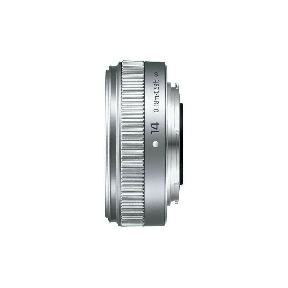 Panasonic 14mm f2.5 LUMIX G Pancake Lens Silver - Micro Four Thirds Fit