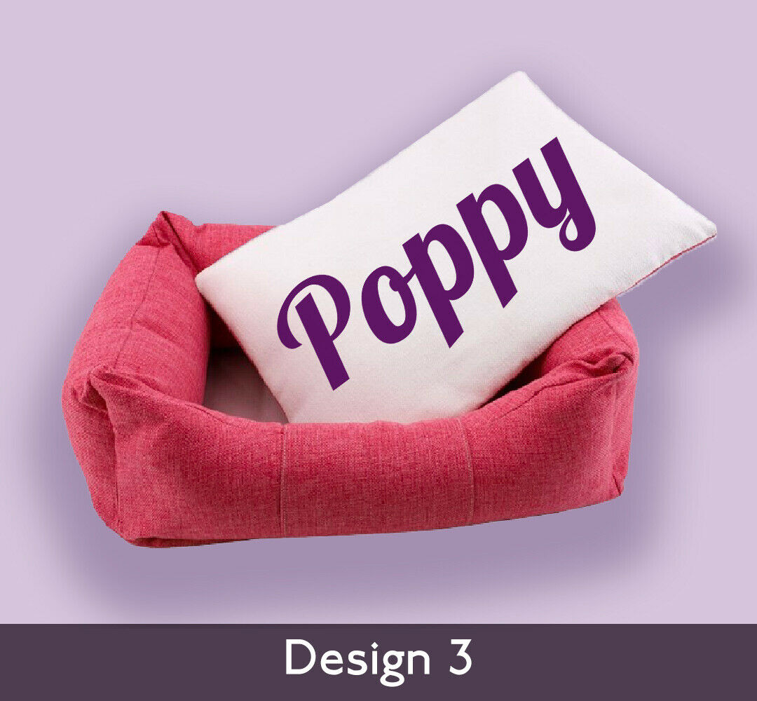 Personalised Pet Bed - Pink