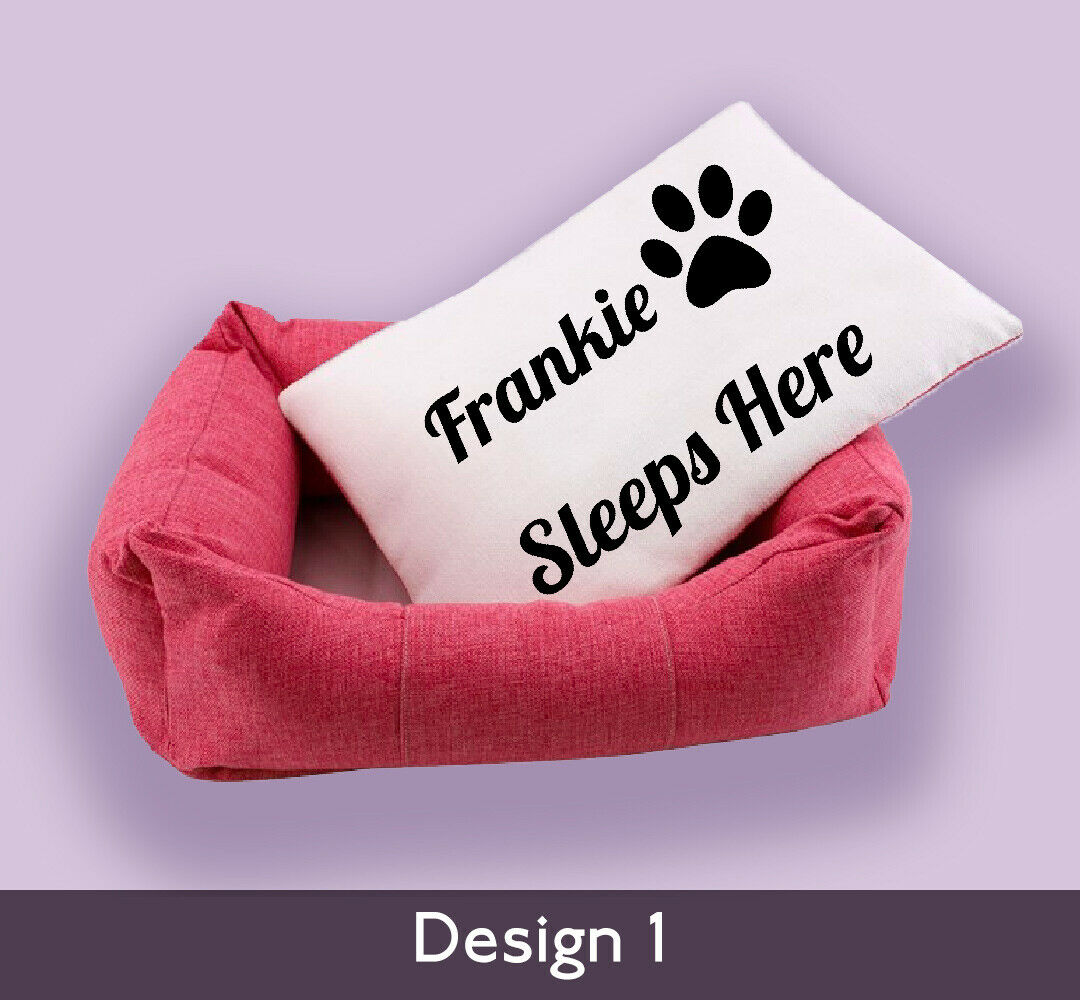 Personalised Pet Bed - Pink