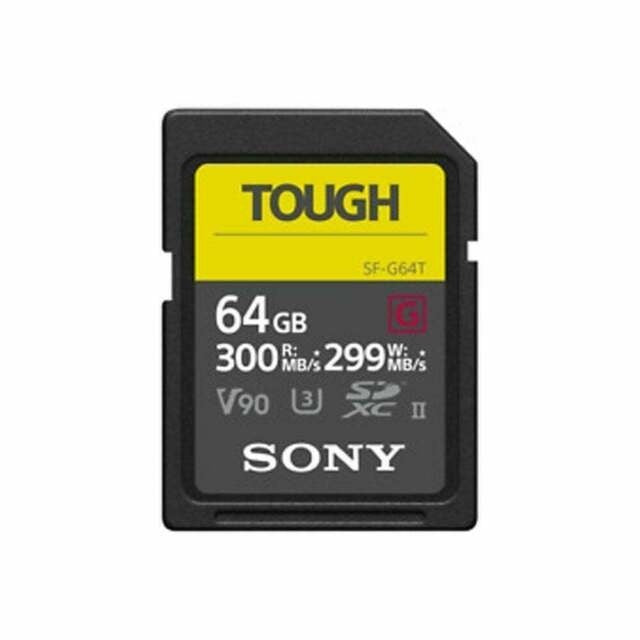 Product Image of Sony 64GB SF-G Tough UHS-II SDXC Memory Card - 300MB/s UHS-II V90 8K