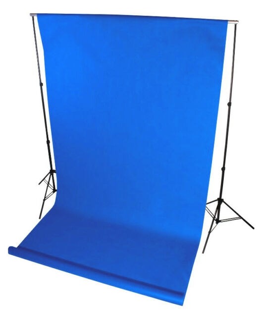 Product Image of Kenro FEBCP105L Cotton Background Plain Medium Blue - Large 2.4 x 2.7m