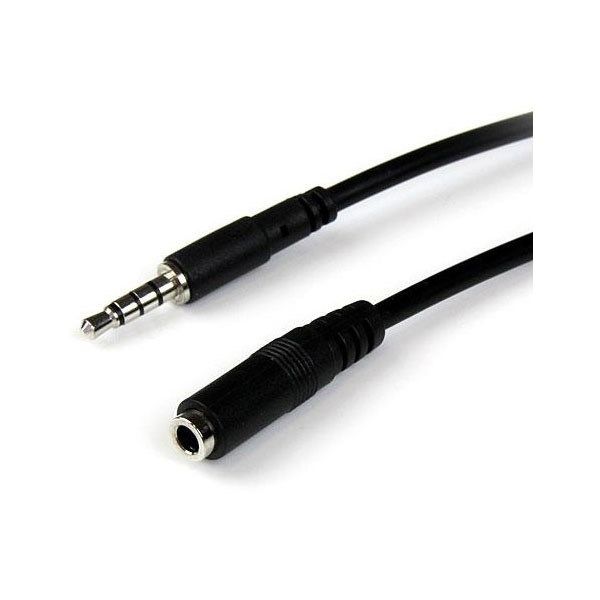 StarTech MUHSMF1M 1m 3.5mm 4 Position TRRS Headset Extension Cable