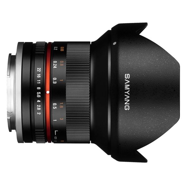 Samyang 12mm F2 Ultra Wide Manual Focus Lens - Black