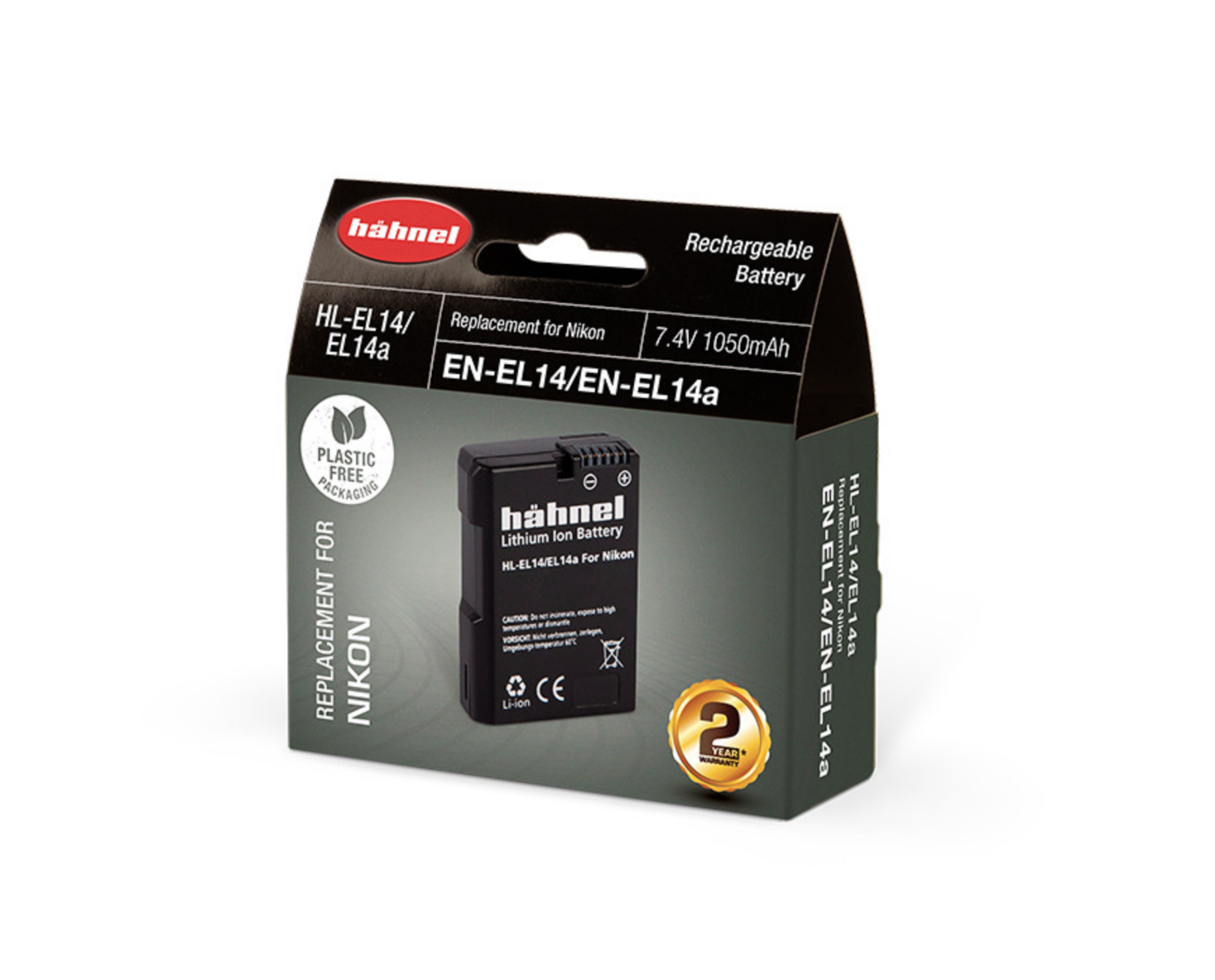 Hahnel HL-EL14 Nikon Type Li-ion Battery Replacement for EN-EL14