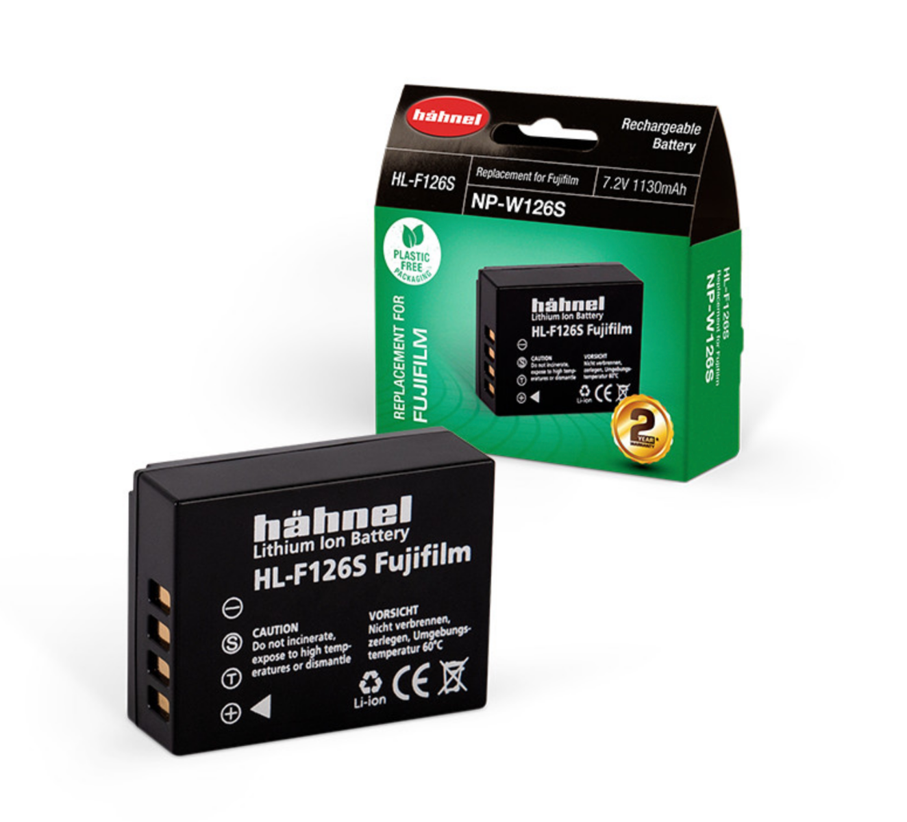 Product Image of Hahnel HL-F126 Li ion Replacement Battery for Fujifilm NP-W126