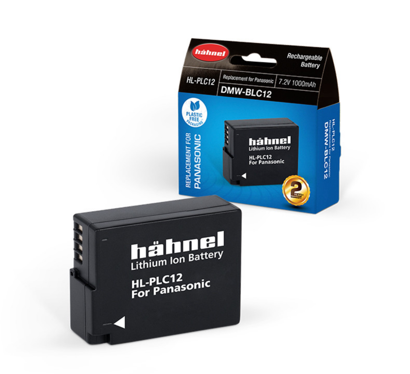 Product Image of Hahnel HL-PLC12 Li ion Replacement Battery for Panasonic DMW-BLC12