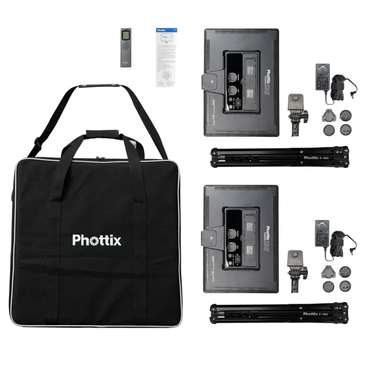 Product Image of Phottix Nuada S3 II Bi-Colour Video LED Twin Kit with Remote