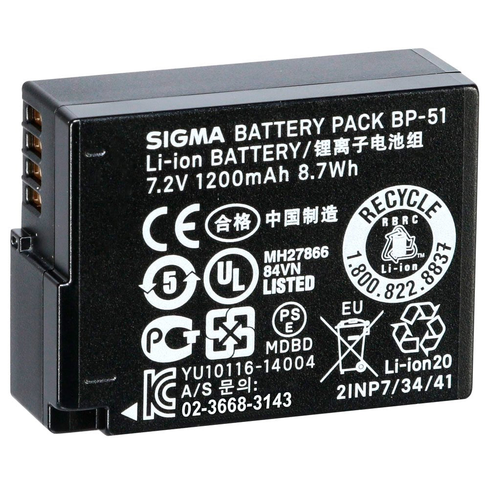 Sigma BP-51 Li-ion 1200mAh Battery