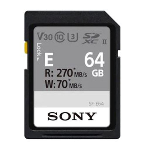 Sony E Series 64GB UHS-II 270MB/S SDXC Card - Product Photo 1