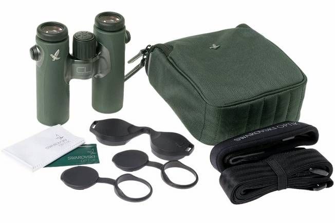 Swarovski 8x30 CL Companion Binocular - Green with Wild Nature Accessory Pack - Product Photo 2 - Photo of the complete kit
