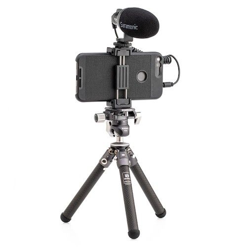 Product Image of Benro TablePod Kit Carbon Fiber Tripod and Ball Head with Quick Release Plate and Smartphone Adapter