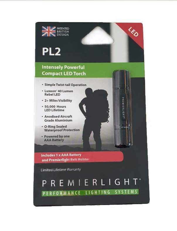 Product Image of Premierlight PL2 Compact LED torch - Black