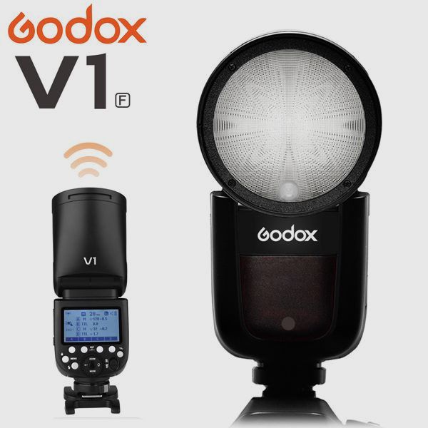 Godox Camera Flash TTL Li-ion Round Head for Canon - V1PROC