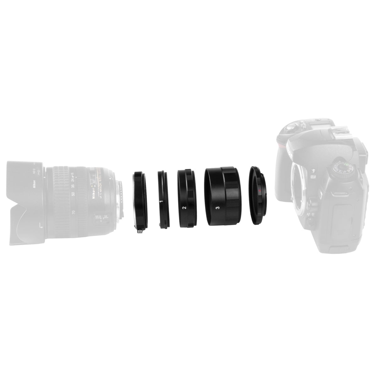Walimex pro Macro Intermediate extension tube Ring Set for Nikon